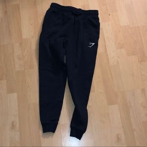 Gymshark crest joggers dark blue